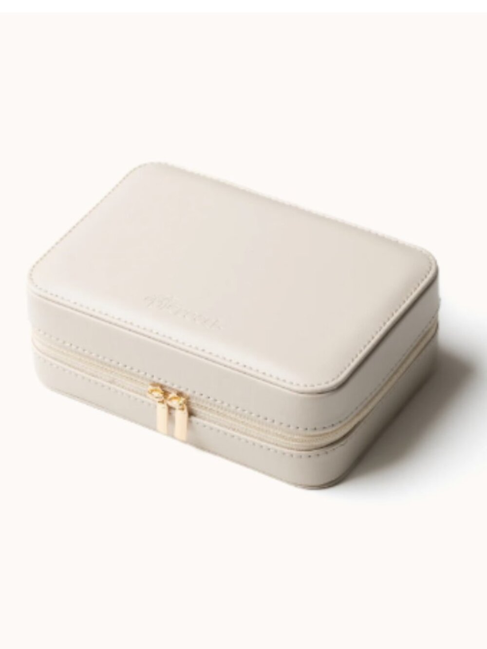 Get Pierced The Jewelry Case Zip Box in Ivory NEW
